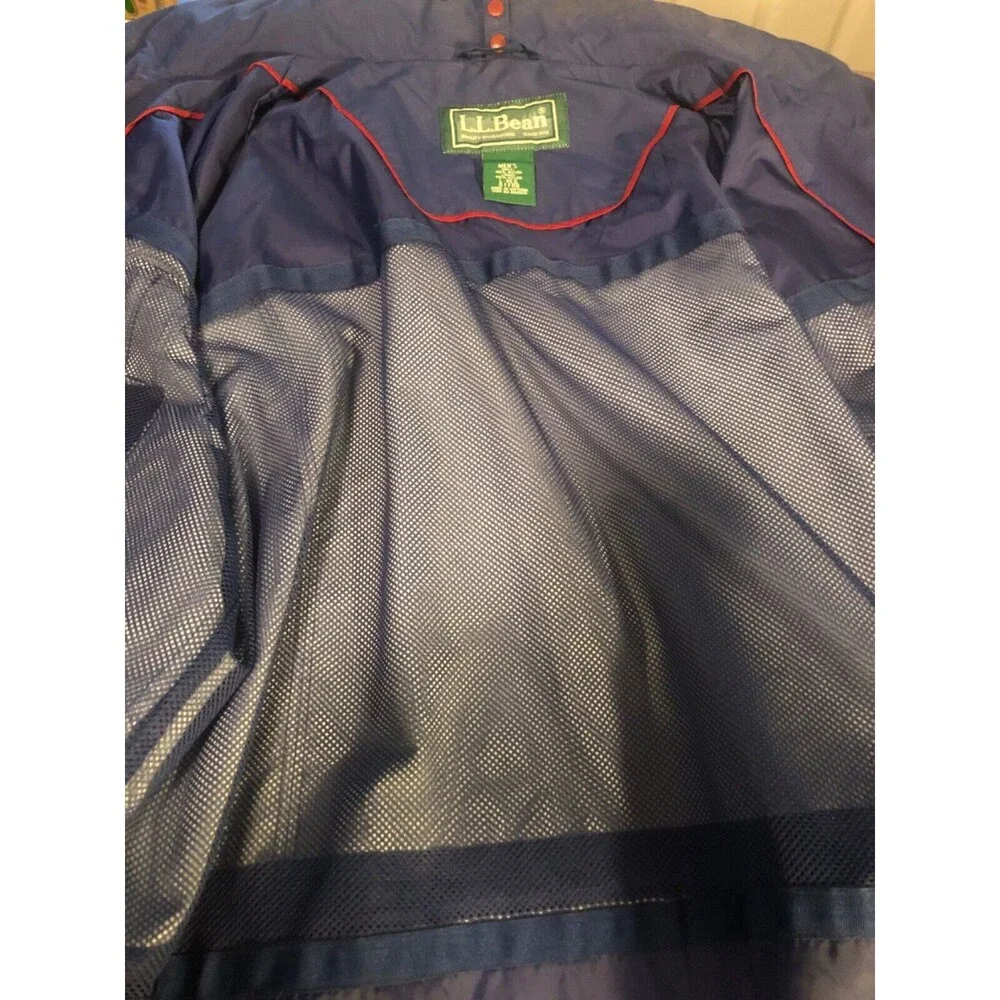 L.L. Bean soft‎ shell jacket 100% nylon dark blue Large